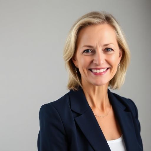 Portrait of Lori Wolfbauer, clinical research professional, smiling at the camera