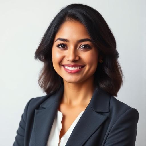 Portrait of Ruchika M, clinical research job seeker, smiling at the camera